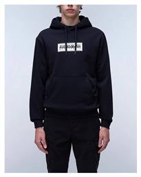B-box Logo H Ανδρικό Φούτερ με Κουκούλα και Τσέπες Black Napapijri