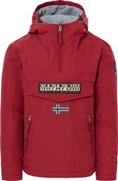 Napapijri Casual Rainforest Pocket Κόκκινο Με Κουκούλα από το Spartoo