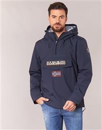 Napapijri Rainforest Ανδρικό Μπουφάν Αδιάβροχο για Χειμώνα Navy Μπλε από το Spartoo