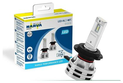 Λάμπες Αυτοκινήτου Range Performance H7 LED 6500K Ψυχρό Λευκό 12-24V 24W 2τμχ Narva