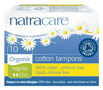 Natracare Organic Cotton Tampons Regular για Κανονική Ροή 10τμχ - At Life