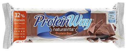 Protein Way Μπάρα με 32% Πρωτεΐνη & Γεύση Σοκολάτα 50gr Natura Vita