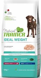 Ideal Weight Adult Medium & Maxi 12kg Ξηρά Τροφή Διαίτης για Ενήλικους Σκύλους Μεσαίων & Μεγαλόσωμων Φυλών με Κρέας Natural Trainer
