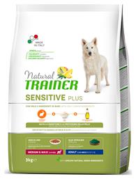 Natural Sensitive Plus Adult Medium & Maxi 3kg Ξηρά Τροφή για Ενήλικους Σκύλους Μεσαίων & Μεγαλόσωμων Φυλών με Κουνέλι with Rabbit Trainer