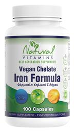 Chelate Iron Formula 100 κάψουλες Natural Vitamins