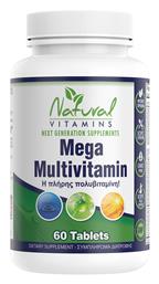 Mega Multivitamin Πολυβιταμίνη 60 ταμπλέτες Natural Vitamins
