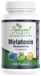 Melatonin 1mg 100 ταμπλέτες Natural Vitamins
