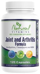 Natural Vitamins Natural Vitamins Joint And Arthritis Pain Formula 120 κάψουλες