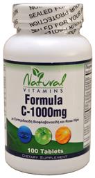 Vitamin C Βιταμίνη 1000mg 100 ταμπλέτες Natural Vitamins
