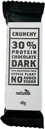 Naturals Crunchy Μπάρα με 30% Πρωτεΐνη & Γεύση Dark Chocolate 40gr από το e-Fresh