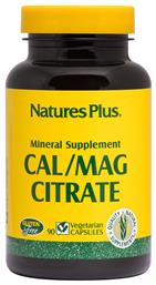 Nature's Plus Cal/Mag Citrate 90 φυτικές κάψουλες - Natures Plus