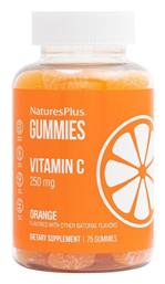 Nature's Plus Gummies Vitamin C Βιταμίνη 250mg Πορτοκάλι 75 ζελεδάκια - Natures Plus