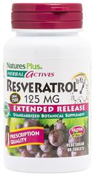 Nature's Plus Herbal Actives Resveratrol Extended Release 60 ταμπλέτες - Natures Plus