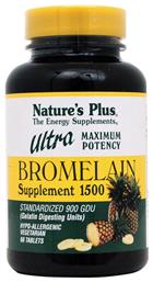 Nature's Plus Ultra Bromelain χωρίς Γλουτένη 1500mg 60 ταμπλέτες - Natures Plus