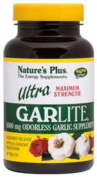 Nature's Plus Ultra Garlite Σκόρδο 90 ταμπλέτες - Natures Plus