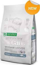 Nature's Protection Superior Care White Dogs Adult Small & Mini 1.5kg Ξηρά Τροφή χωρίς Σιτηρά για Ενήλικους Σκύλους Μικρόσωμων Φυλών με Ψάρια