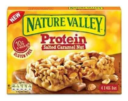 Μπάρες με 10gr Πρωτεΐνης & Γεύση Salted Caramel Nut 4x40gr Κωδικός: 16038710 Nature Valley