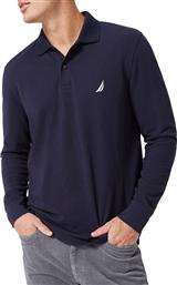 Nautica Ανδρική Μπλούζα Polo Μακρυμάνικη Navy Μπλε από το Notos