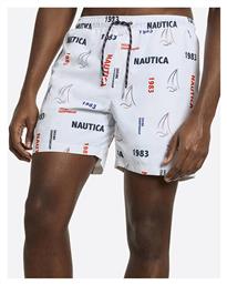Ανδρικό Μαγιό Σορτς White με Σχέδια Nautica
