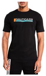 Ανδρικό T-shirt Τιρκουάζ με Στάμπα Nautica