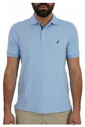 Classic Fit Performance Ανδρικό T-shirt Κοντομάνικο Polo Γαλάζιο Nautica