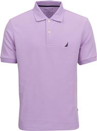 Nautica Ανδρική Μπλούζα Polo Κοντομάνικη Μωβ από το Plus4u