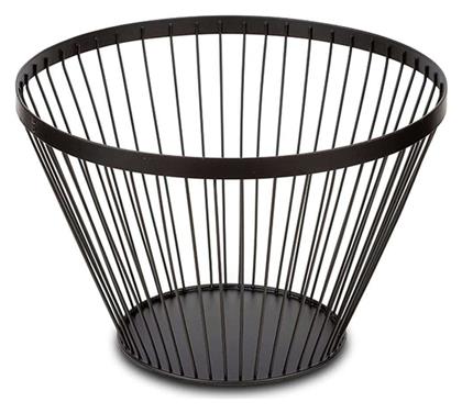 Φρουτιέρα Μεταλλική Μαύρη 30x30x20εκ. Nava