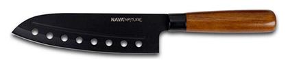 Nature Μαχαίρι Santoku από Ανοξείδωτο Ατσάλι 29.5cm 10-054-021 Nava