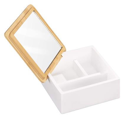 Μπιζουτιέρα Κουτί Λευκό 13x13x6cm Navaris