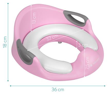 Παιδικό Κάθισμα Τουαλέτας με Εύκαμπτη Επιφάνεια Ροζ Navaris