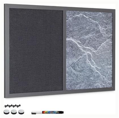 Πίνακας Μαγνήτη Textile Board Συνδυαστικός Σημειώσεων 60x40cm Navaris