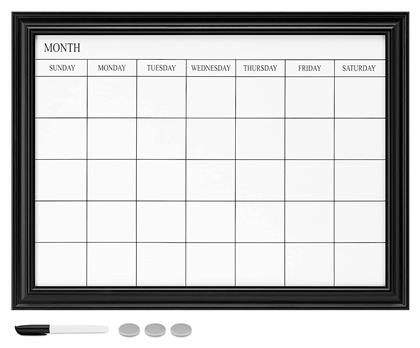 Πίνακας Μαγνήτη Ξύλινο Πλαίσιο Weekly Planner 60x45εκ Navaris