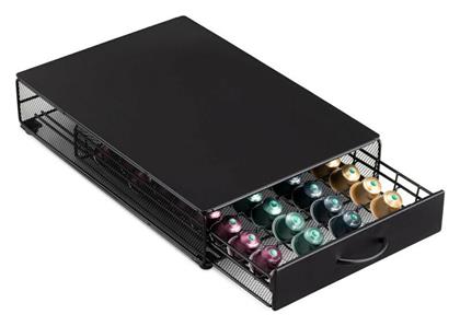 Συρτάρι Αποθήκευσης Vertuo για 40 Κάψουλες Nespresso Black 41x26.4x8.9cm 57478.01 Navaris