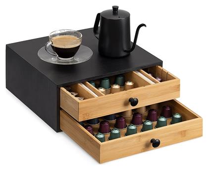 Ξύλινο Συρτάρι Αποθήκευσης για 96 Κάψουλες Nespresso 34.3x32.6x12.8cm 58292.01 Navaris