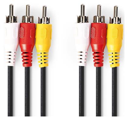 Cable Composite male - Composite female / Composite male 1.5m (CVGB24300BK15) Nedis