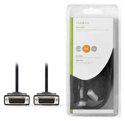 Cable DVI-D male - DVI-D male 2m (CCGB32000BK20) Nedis