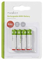 Επαναφορτιζόμενες Μπαταρίες AAA Ni-MH 700mAh 1.2V 4τμχ Nedis
