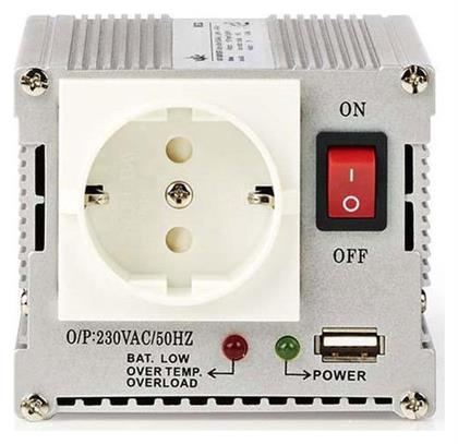 Inverter Αυτοκινήτου Τροποποιημένου Ημιτόνου 300W για Μετατροπή 12V DC σε 230V AC με 1xUSB Nedis