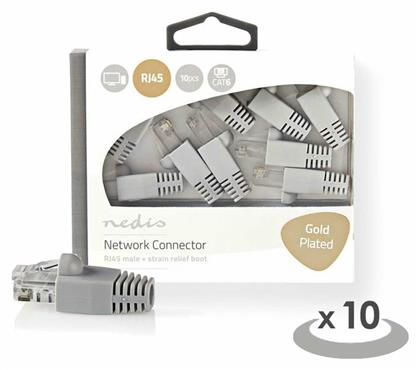Network Connector Set RJ45 Male Cat6 10τμχ Grey Nedis