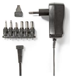 Ρυθμιζόμενο Universal Τροφοδοτικό 12V 0.6A με σετ βυσμάτων (ACPA006) Nedis