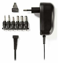 Ρυθμιζόμενο Universal Τροφοδοτικό 12V 1A 12W με σετ βυσμάτων (ACPA001) Nedis