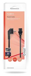 Schuko - IEC C13 Cable 2m Μαύρο (CEGB10000BK20) Nedis