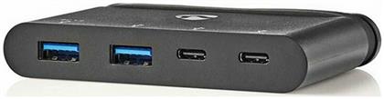 USB 3.0 Hub 4 Θυρών με σύνδεση USB-C Nedis