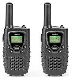 WLTK0800BK Walkie Talkie με Μονόχρωμη Οθόνη Σετ 2τμχ Nedis