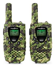 WLTK0810BK Walkie Talkie με Μονόχρωμη Οθόνη Σετ 2τμχ Camo Green Nedis