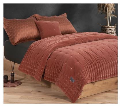 Nef-Nef Elements Κουβερλί Υπέρδιπλο Βαμβακερό Fluence Ochre 230x240cm - Nef Nef