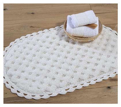 Nef-Nef Homeware Αντιολισθητικό Πατάκι Μπάνιου Βαμβακερό Οβάλ Touch 034261 Ecru 55x85εκ. Nef Nef