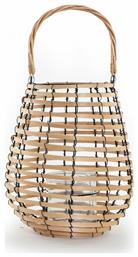 Nef-Nef Homeware Atlanta Φαναράκι Ξύλινο Επιτραπέζιο Μπεζ 24x24x30εκ. Nef Nef