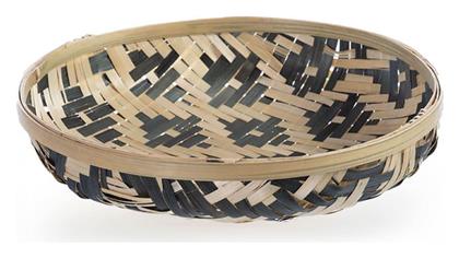 Nef-Nef Homeware Bamboo Hank Διακοσμητική Πιατέλα Στρογγυλή Ξύλινη Μαύρη 30x30x7εκ. Nef Nef