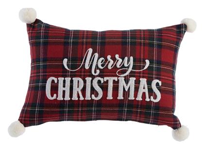 Nef-Nef Homeware Χριστουγεννιάτικο Διακοσμητικό Μαξιλάρι Μακρόστενο Κόκκινο 30x45εκ. Nef Nef